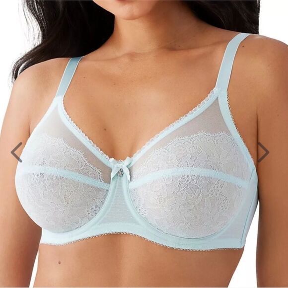Wacoal- 2 BUNDLE Retro Chic Bra, Pastel Blue & Rose Dust, Size 34DDD, 855186 - Picture 3 of 9